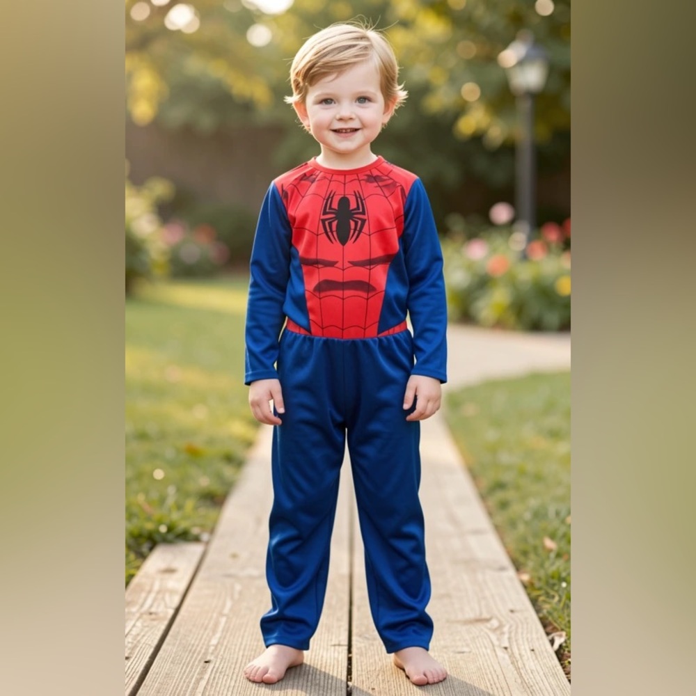 Marvel Spider-Man Muscle Chest Kids Jumpsuit Costume